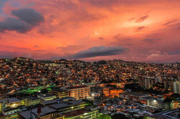 Захід Сонця Сусідству Пітаре Венесуела Ліцензійні Стокові Фото
