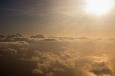 42.000 feet 'ten gün batımının görüntüsü