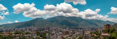 Caracas, Venezuela 'nın panoramik manzarası