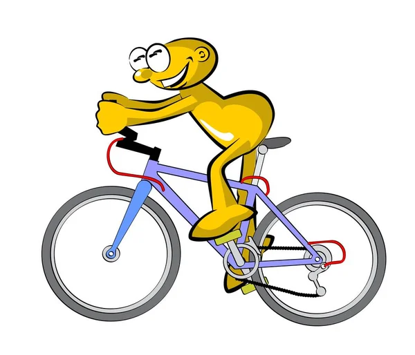 Cyklist storyboard — Stock vektor