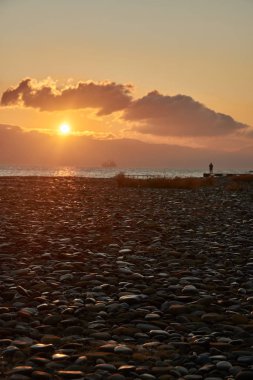 Karadeniz sahilinde yaz gündoğumu