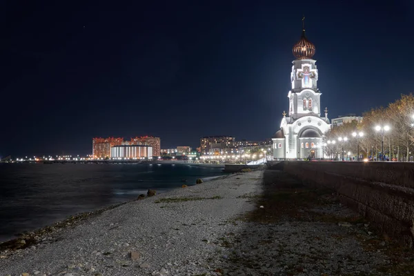 Night View Promenade City — Stock Photo, Image