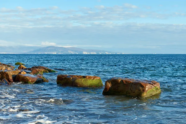Winter Sunny Landscape Black Sea Coast — Stock Photo, Image