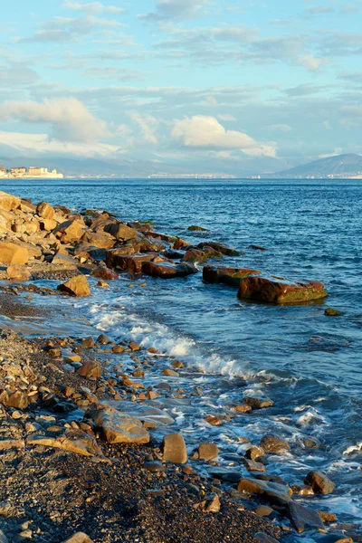 Winter Sunny Landscape Black Sea Coast — Stock Photo, Image