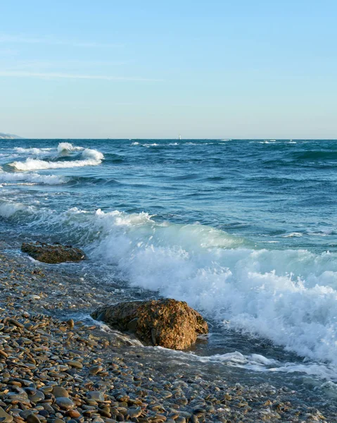 Pietra Acqua Mare Sulla Spiaggia — Foto Stock