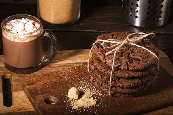 Biscoitos de chocolate americano — Fotografia de Stock