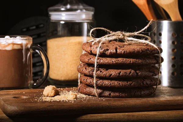 Biscoitos de chocolate americano — Fotografia de Stock