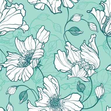 Çiçek haşhaş ile Seamless Modeli