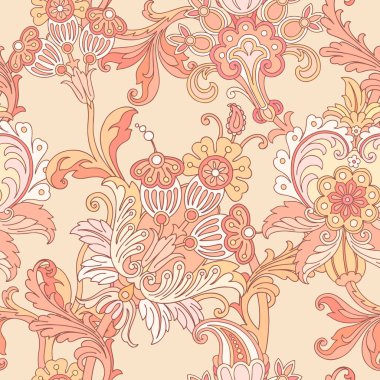 Çiçek süsü ile kusursuz desen 