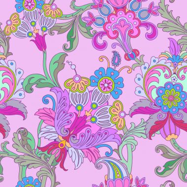 Çiçek süsü ile kusursuz desen 