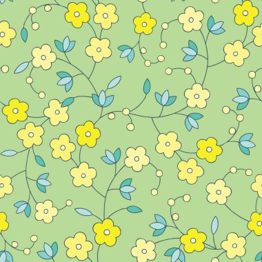 Çiçek süsü ile kusursuz desen