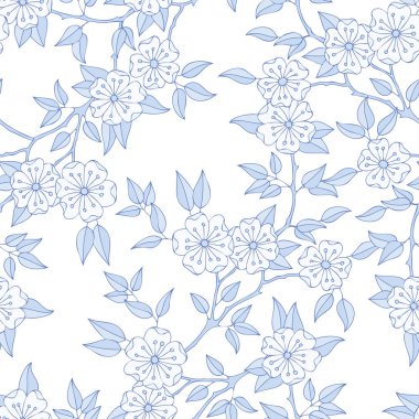 Çiçek süsü ile kusursuz desen