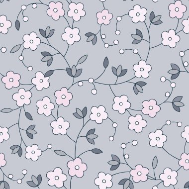 Çiçek süsü ile kusursuz desen