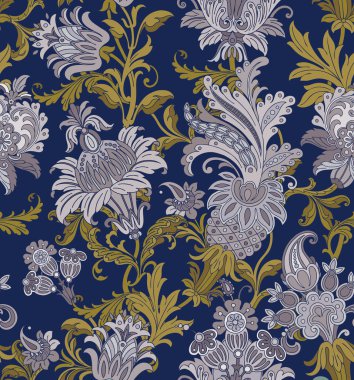 Çiçek süsü ile kusursuz desen 