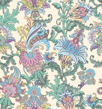 Çiçek süsü ile kusursuz desen 