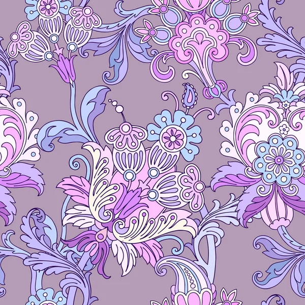 Seamless pattern with floral ornament — Stock Vector