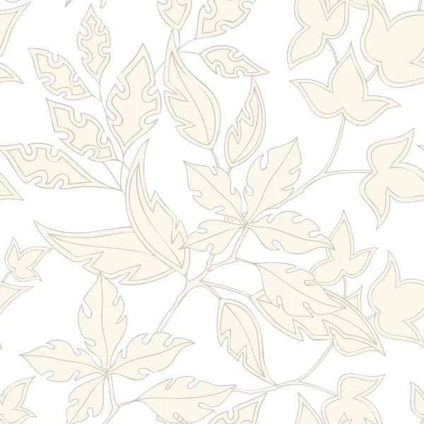 Modèle de feuilles sans couture — Image vectorielle