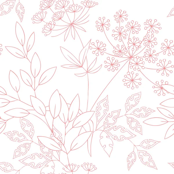 Motif sans couture avec ornement floral — Image vectorielle