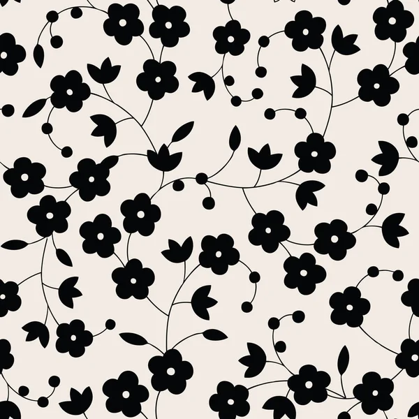 Seamless pattern with floral ornament — Stock Vector