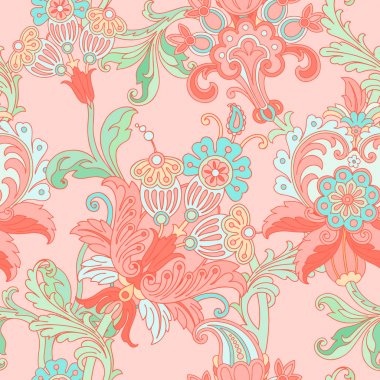 Çiçek süsü ile kusursuz desen