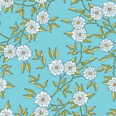 Çiçek süsü ile kusursuz desen