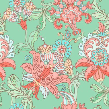 Çiçek süsü ile kusursuz desen