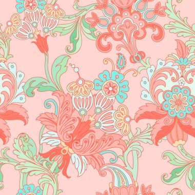 Çiçek süsü ile kusursuz desen