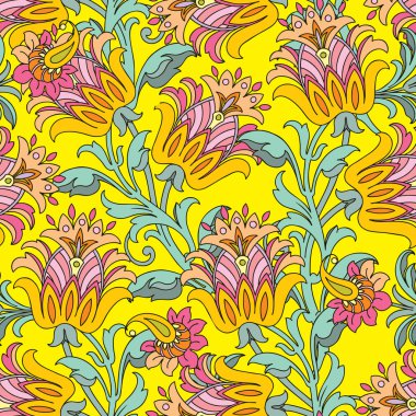 Çiçek süsü ile kusursuz desen