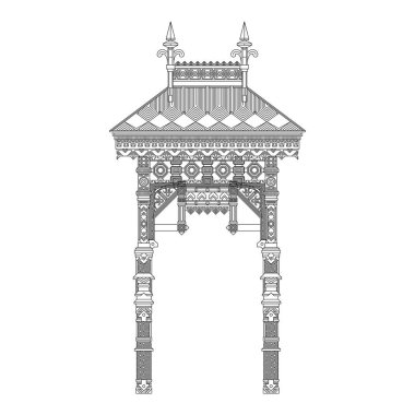 Vintage kemer vektör. 