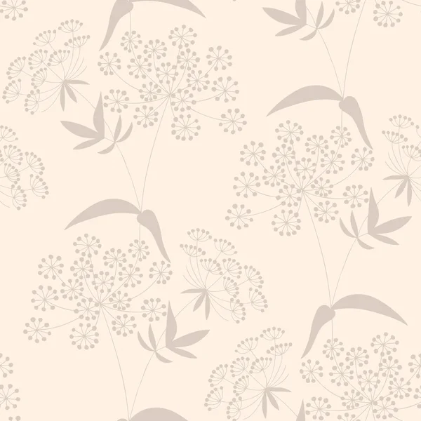 Sömlös Blommönster Blommor Illustration — Stock vektor