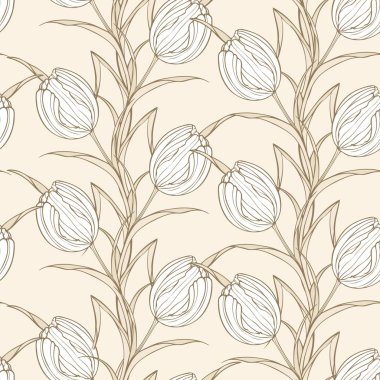 Lalelerle kusursuz desen