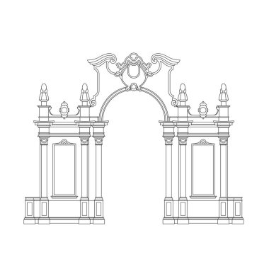 Vintage kemer vektör. 