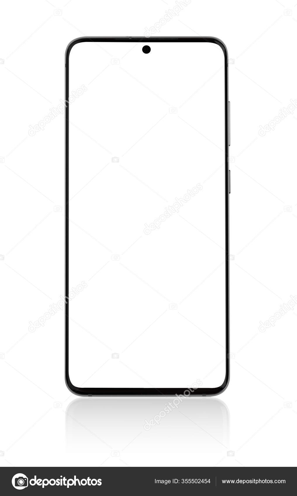 Smartphone White Screen Smartphone Blank Screen Isolated White Background Stock Photo Image By C Seremin 355502454