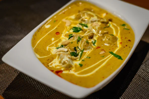 Chicken Korma Curry Indian Restaurant — Stock Photo, Image