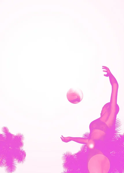 Volleyball background Royalty Free Stock Images