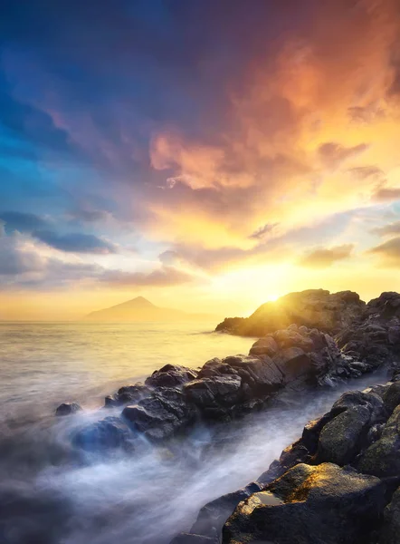 Seascape during sundown — Stock Photo, Image