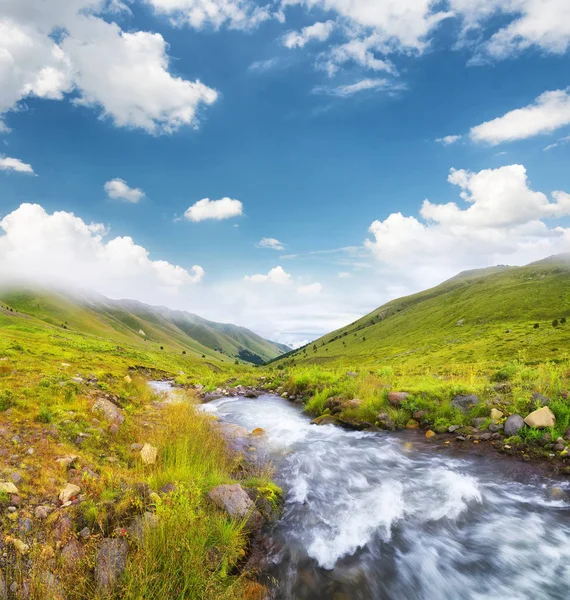 River in mountain valley. — Stock Photo, Image