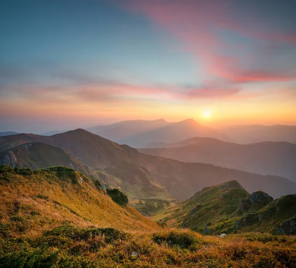 Mountains during sunset — Stock Photo, Image