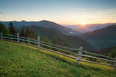 Ukrayna dağ manzarası