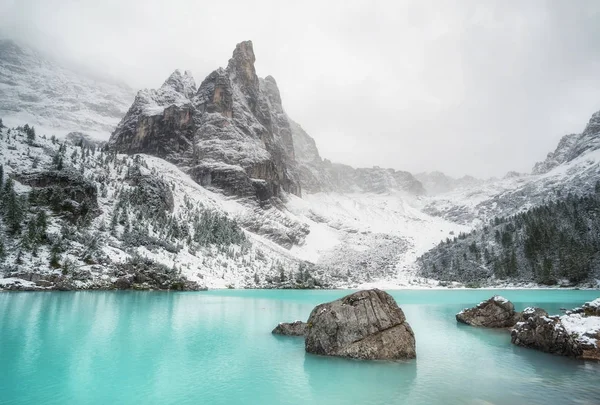 Lago Vale Montanha Itália — Fotografia de Stock