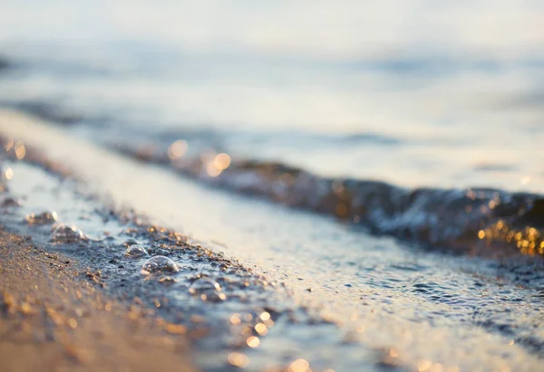 Seashore Tijdens Zonsondergang Mooie Natuurlijke Concept Idee — Stockfoto