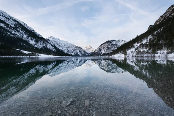 Blick Auf Den See Bergtal Schöne Naturlandschaft Deutschland — Stockfoto