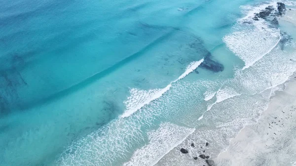 Vague Sur Plage Comme Fond Beau Fond Naturel Heure Été — Photo