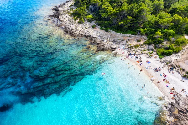 Pemandangan Udara Pantai Dan Laut Biru Pantai Dan Laut Dari — Stok Foto