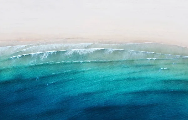Vista Aérea Costa Playa Mar Desde Aire Como Fondo Paisaje — Foto de Stock