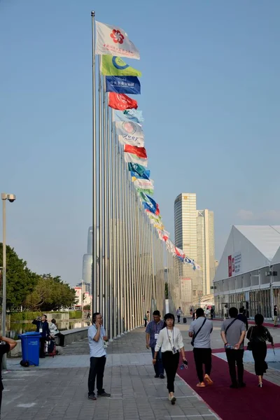 中国の輸入・輸出博覧会2019 — ストック写真