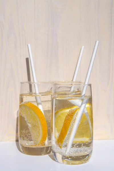 Lekkere Limonade Vitamine Gezondheidsbescherming Zon — Stockfoto