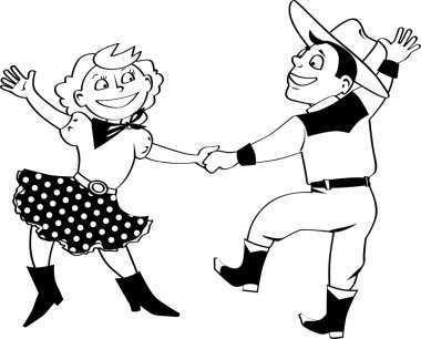 Batı swing klip-art