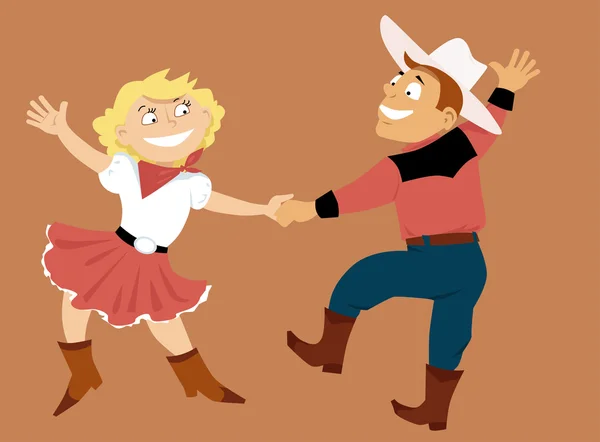 Western swing dansı — Stok Vektör