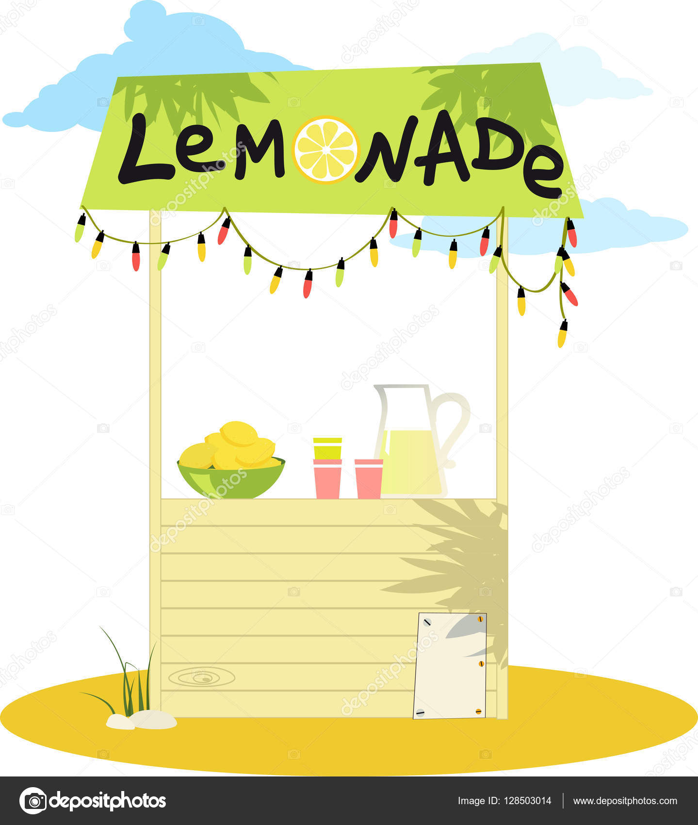 Cartoon lemonade stand Stock Vector Image by ©Aleutie 128503014